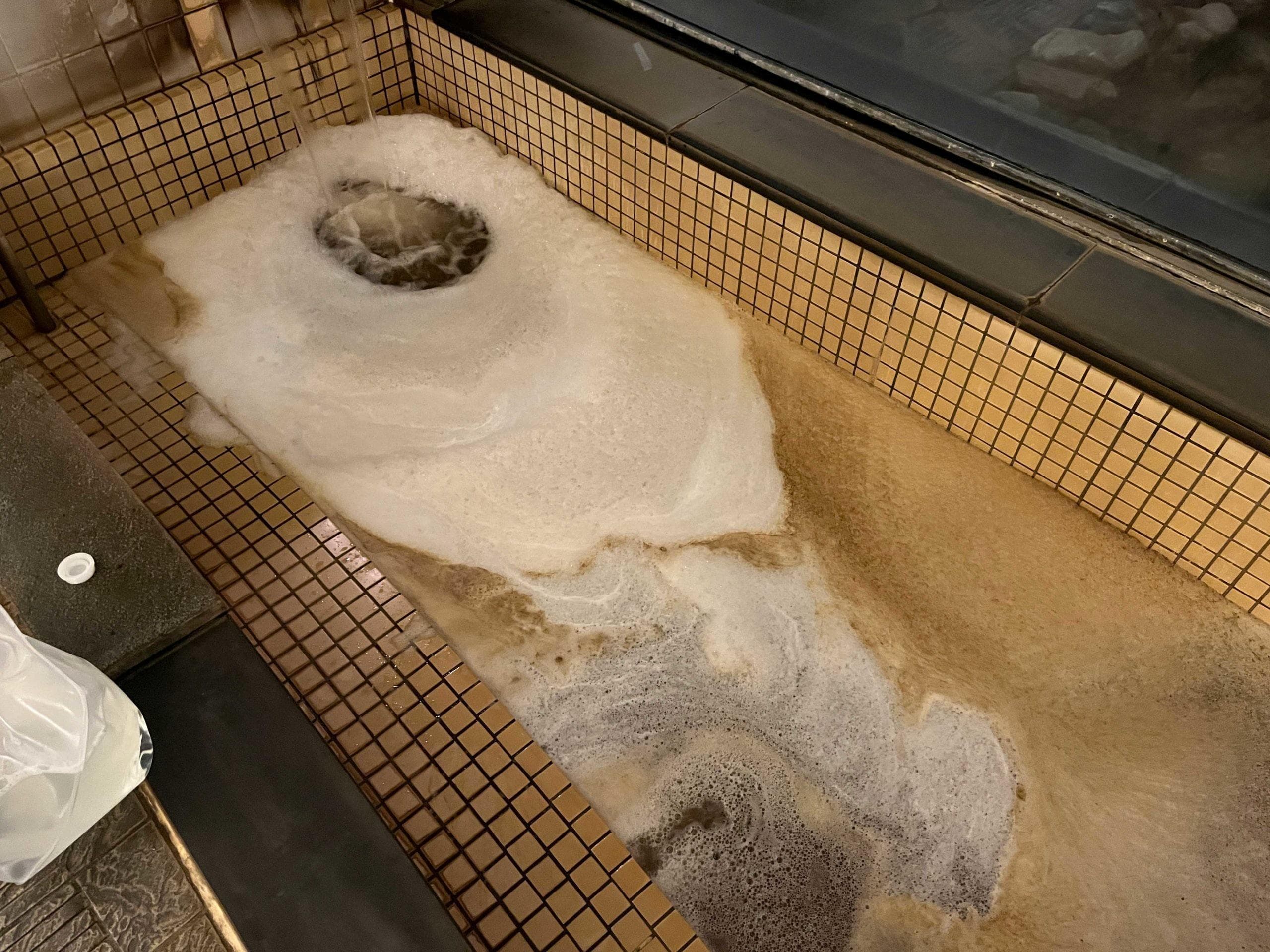 循環式浴槽配管洗浄